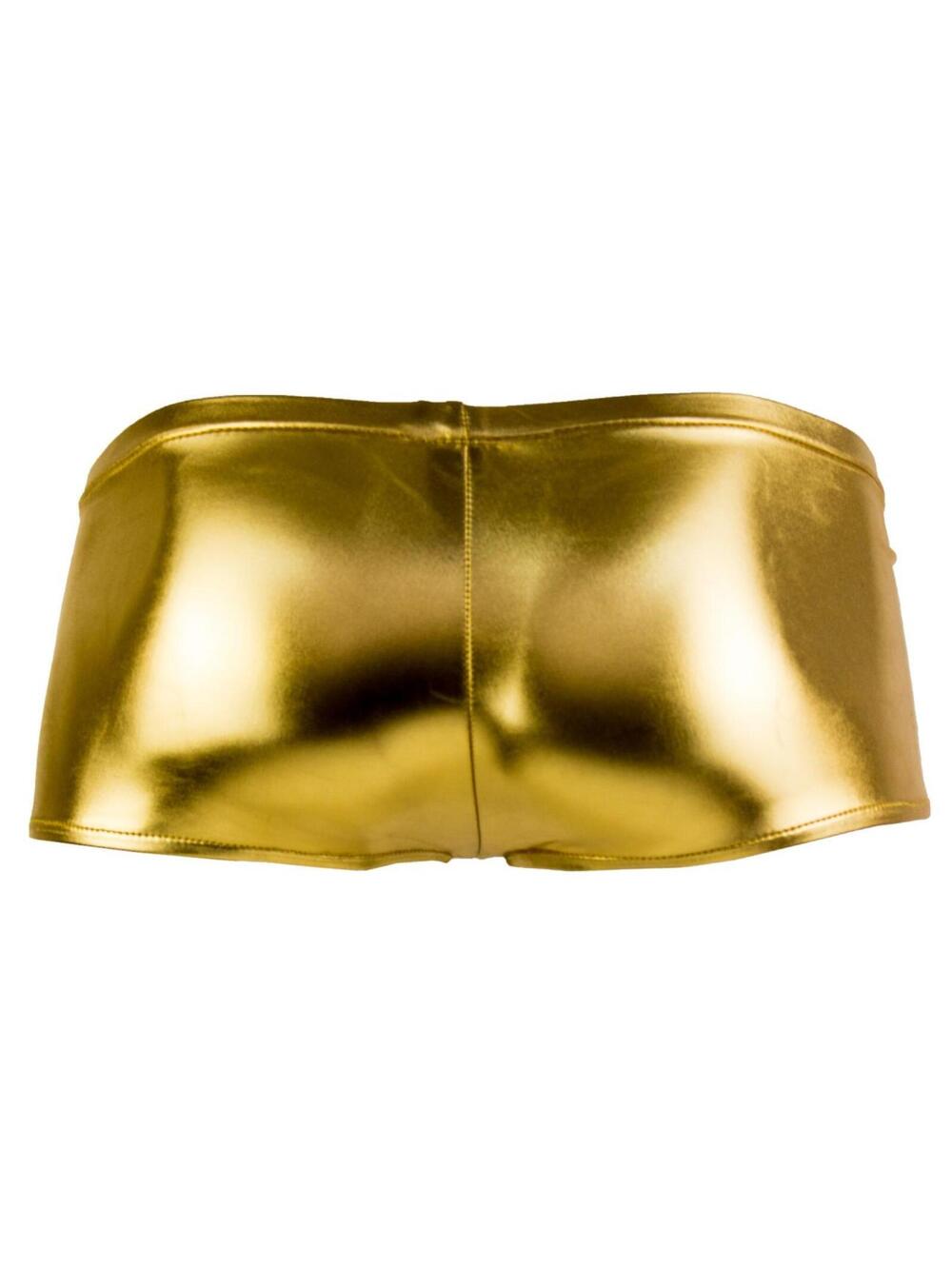 Male Power 153070 Heavy Metal Mini Short Boxer Briefs Color Gold - Picture 6 of 9